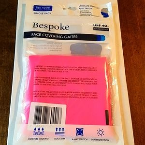 🆕️ Bespoke face covering gaiter "Neon pink" Adult